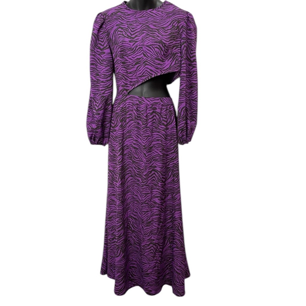 Nasty‎ Gal Animal Print Waist Cut Out Maxi Dress